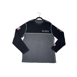 Alp-n-Rock Sun Valley Bald Mountain Shirt Mens XL Black Grey Long Sleeve